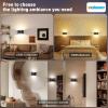 imageVOLISUN No Hardwired Wall Sconces Modern Wall Sconces Battery Operated with Remote 3000K6500K Dimmable LED Wall Lamps Wireless Wall Lights for Bedroom Living Room Hallway Corridor2 Pack1 Pack