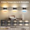 imageVOLISUN No Hardwired Wall Sconces Modern Wall Sconces Battery Operated with Remote 3000K6500K Dimmable LED Wall Lamps Wireless Wall Lights for Bedroom Living Room Hallway Corridor2 Pack1 Pack
