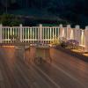imageVOLISUN Solar Deck Lights 12 Pack Warm White Cool White and RGB Color Glow LED Large Size Lamp IP65 Waterproof Solar Fence Lights Outdoor for Step Patio Fence Railing Wall Stairs12