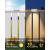 imageVOLISUN Solar Deck Lights 8 Pack Warm White Glow LED Large Size Lamp IP65 Waterproof Step Lights Outdoor for Deck Step Fence Railing Wall and StairsWhite