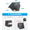 imageVOLISUN Solar Fence Lights 6 Pack Color Glow LED Up and Down Wall Lights IP65 Waterproof Solar Lights Outdoor for Patio Backyard Railing Deck Fence and Wall 4 Lenses12