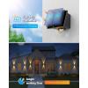 imageVOLISUN Solar Fence Lights 6 Pack Color Glow LED Up and Down Wall Lights IP65 Waterproof Solar Lights Outdoor for Patio Backyard Railing Deck Fence and Wall 4 Lenses12