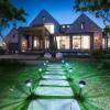 imageVOLISUN Solar Pathway Lights Outdoor 25 Lumens 6Pack 5000K Daylight IP65 Metal and Glass Solar Garden Lights Landscape Pathway Light for Walkway Driveway