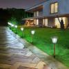 imageVOLISUN Solar Pathway Lights Outdoor 25 Lumens 6Pack 5000K Daylight IP65 Metal and Glass Solar Garden Lights Landscape Pathway Light for Walkway Driveway