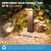 imageVOLISUN Solar Pathway Lights Outdoor 6pack Super Bright Outdoor Solar Lights with Warm White and Cool White Light Waterproof Solar Garden Lights Outdoor for Walkway Driveway Lawn Patio Sidewalk6pack