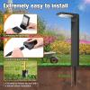imageVOLISUN Solar Pathway Lights Outdoor 6pack Super Bright Outdoor Solar Lights with Warm White and Cool White Light Waterproof Solar Garden Lights Outdoor for Walkway Driveway Lawn Patio Sidewalk6pack