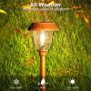imageVOLISUN Solar Pathway Lights Outdoor25 Lumens 6Pack Solar Outdoor Light3000K Warm White IP65 Metal and Glass Solar Garden Light Landscape Pathway Light for Walkway DrivewayAdjustable Brightness