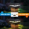 imageVOLISUN Solar Post Cap Light Outdoor Waterproof 12packSolar Fence  Post Lights for 4x4 5x5 6x6 WoodenVinyl PostBlack Deck Post Cap Light Solar Powered with Warm White for GardenPatioPorchBlack