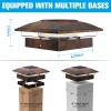 imageVOLISUN Solar Post Cap Light Outdoor Waterproof 12packSolar Fence  Post Lights for 4x4 5x5 6x6 WoodenVinyl PostBlack Deck Post Cap Light Solar Powered with Warm White for GardenPatioPorchBrushed Copper