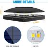 imageVOLISUN Solar Post Cap Light Outdoor Waterproof 12packSolar Fence  Post Lights for 4x4 5x5 6x6 WoodenVinyl PostBlack Deck Post Cap Light Solar Powered with Warm White for GardenPatioPorchBlack