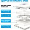 imageVOLISUN Solar Post Cap Light Outdoor Waterproof 12packSolar Fence  Post Lights for 4x4 5x5 6x6 WoodenVinyl PostBlack Deck Post Cap Light Solar Powered with Warm White for GardenPatioPorchOffWhite