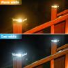 imageVOLISUN Solar Post Cap Lights 6  Pack Outdoor Deck Post Cap Lights Black for Dock Fence Waterproof 2 Color Modes4x46x6 WoodenVinyl PostsBlack