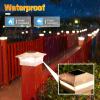 imageVOLISUN Solar Post Cap Lights 6  Pack Outdoor Deck Post Cap Lights Black for Dock Fence Waterproof 2 Color Modes4x46x6 WoodenVinyl PostsWhite