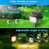 imageVOLISUN Solar Spotlight Outdoor IP67 Waterproof Solar Landscape Spot LightsUplights for Yard Garden Pathway  12 Pack Cool White 27 LED 3 Lighting ModesWarm White