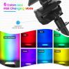 imageVOLISUN Solar Spotlight Outdoor IP67 Waterproof Solar Landscape Spot LightsUplights for Yard Garden Pathway  12 Pack Cool White 27 LED 3 Lighting ModesMulticolor