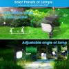 imageVOLISUN Solar Spotlight Outdoor IP67 Waterproof Solar Landscape Spot LightsUplights for Yard Garden Pathway  12 Pack Cool White 27 LED 3 Lighting ModesCool White
