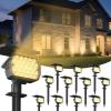 imageVOLISUN Solar Spotlight Outdoor IP67 Waterproof Solar Landscape Spot LightsUplights for Yard Garden Pathway  12 Pack Cool White 27 LED 3 Lighting ModesWarm White