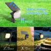 imageVOLISUN Solar Spotlight Outdoor IP67 Waterproof Solar Landscape Spot LightsUplights for Yard Garden Pathway  12 Pack Cool White 27 LED 3 Lighting ModesWarm White