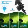 imageVOLISUN Solar Spotlight Outdoor IP67 Waterproof Solar Landscape Spot LightsUplights for Yard Garden Pathway  12 Pack Cool White 27 LED 3 Lighting ModesCool White