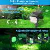 imageVOLISUN Solar Spotlight Outdoor IP67 Waterproof Solar Landscape Spot LightsUplights for Yard Garden Pathway  12 Pack Cool White 27 LED 3 Lighting ModesMulticolor