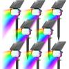 imageVOLISUN Solar Spotlight Outdoor IP67 Waterproof Solar Landscape Spot LightsUplights for Yard Garden Pathway  12 Pack Cool White 27 LED 3 Lighting ModesMulticolor
