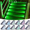 imageVOLISUN Solar Stair Lights 12 Pack Solar Step Lights Waterproof IP67 Outdoor Step Light with 13 LEDs Outdoor Lighting Decor for Yard Stair Patio Front Door Front Porch and DeckCool WhiteRGB Red  Green  Blue