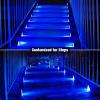 imageVOLISUN Solar Stair Lights 12 Pack Solar Step Lights Waterproof IP67 Outdoor Step Light with 13 LEDs Outdoor Lighting Decor for Yard Stair Patio Front Door Front Porch and DeckCool WhiteBlue
