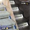 imageVOLISUN Solar Stair Lights 12 Pack Solar Step Lights Waterproof IP67 Outdoor Step Light with 13 LEDs Outdoor Lighting Decor for Yard Stair Patio Front Door Front Porch and DeckCool WhiteCool White