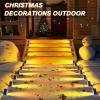 imageVOLISUN Solar Stair Lights 12 Pack Solar Step Lights Waterproof IP67 Outdoor Step Light with 13 LEDs Outdoor Lighting Decor for Yard Stair Patio Front Door Front Porch and DeckCool WhiteRGB Red  Green  Blue