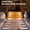 imageVOLISUN Solar Stair Lights 12 Pack Solar Step Lights Waterproof IP67 Outdoor Step Light with 13 LEDs Outdoor Lighting Decor for Yard Stair Patio Front Door Front Porch and DeckCool WhiteWarm White