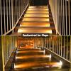 imageVOLISUN Solar Stair Lights 12 Pack Solar Step Lights Waterproof IP67 Outdoor Step Light with 13 LEDs Outdoor Lighting Decor for Yard Stair Patio Front Door Front Porch and DeckCool WhiteWarm White