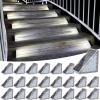 imageVOLISUN Solar Stair Lights 12 Pack Solar Step Lights Waterproof IP67 Outdoor Step Light with 13 LEDs Outdoor Lighting Decor for Yard Stair Patio Front Door Front Porch and DeckCool WhiteCool White