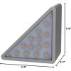 imageVOLISUN Solar Stair Lights 12 Pack Solar Step Lights Waterproof IP67 Outdoor Step Light with 13 LEDs Outdoor Lighting Decor for Yard Stair Patio Front Door Front Porch and DeckCool WhiteCool White