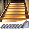 imageVOLISUN Solar Step Lights Outdoor Waterproof LED Outdoor Stair Lights Solar Step Light for Outside Deck Light Decor for StairFront Porch and PatioBrown6 PackBrown