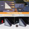 imageVOLISUN Solar Step Lights Outdoor Waterproof LED Outdoor Stair Lights Solar Step Light for Outside Deck Light Decor for StairFront Porch and PatioBrown6 PackBrown