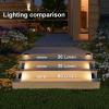 imageVOLISUN Solar Step Lights for Outside 12 Pack Solar Stair Lights Outdoor Waterproof IP67 LED Outdoor Step Lights Outdoor Stair Lights Decor for Deck Front Step Front Porch and Patio Warm WhiteWarm White