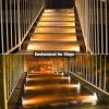 imageVOLISUN Solar Step Lights for Outside Solar Stair Lights Outdoor Waterproof IP67 LED Outdoor Step Light 80 Lumen Deck Light for Outside Step Front Porch and PatioBlack8 Pack6 Pack