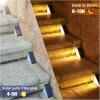 imageVOLISUN Solar Step Lights for Outside Solar Stair Lights Outdoor Waterproof IP67 LED Outdoor Step Light 80 Lumen Deck Light for Outside Step Front Porch and PatioBlack8 Pack12 Pack