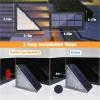 imageVOLISUN Solar Step Lights for Outside Solar Stair Lights Outdoor Waterproof IP67 LED Outdoor Step Light 80 Lumen Deck Light for Outside Step Front Porch and PatioBlack8 Pack24 Pack
