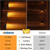 imageVOLISUN Solar Step Lights for Outside Solar Stair Lights Outdoor Waterproof IP67 LED Outdoor Step Light 80 Lumen Deck Light for Outside Step Front Porch and PatioBlack8 Pack12 Pack