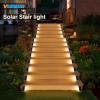 imageVOLISUN Solar Step Lights for Outside Solar Stair Lights Outdoor Waterproof IP67 LED Outdoor Step Lights Outdoor Stair Lights Decor for Deck Front Step Front Porch and Patio 6 PackWarm WhiteWarm White