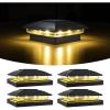 imageVOLISUN Solar Post Cap Light Outdoor Waterproof 12packSolar Fence  Post Lights for 4x4 5x5 6x6 WoodenVinyl PostBlack Deck Post Cap Light Solar Powered with Warm White for GardenPatioPorchBlack