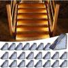 imageVOLISUN Solar Step Lights for Outside Solar Stair Lights Outdoor Waterproof IP67 LED Outdoor Step Light 80 Lumen Deck Light for Outside Step Front Porch and PatioBlack8 Pack24 Pack