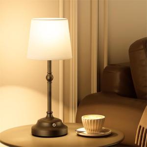 imageVOLISUN Cordless Table Lamp 2 Pack 5200mAh Battery Operated Lamp Touch Dimmable Wireless Lamp Bedside Light for Bedroom Living Room Dining Room BlackBlack1Pack