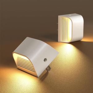 imageVOLISUN Night Lights Plug into Wall 4 Pack Up and Down LED Night Light with Dusk to Dawn Light Sensor 3000K Warm White Nightlight for Hallway Bedroom Bathroom Kitchen BlackWhite