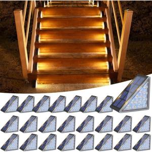 imageVOLISUN Solar Step Lights for Outside Solar Stair Lights Outdoor Waterproof IP67 LED Outdoor Step Light 80 Lumen Deck Light for Outside Step Front Porch and PatioBlack8 Pack24 Pack