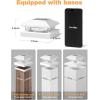 imageVOLISUN 4x4 Solar Fence  Post Cap Lights 12pack Outdoor Waterproof Black Deck Post Cap Light with Warm Whitefor 4x4 Wooden4x4 VinylWhite