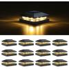 imageVOLISUN 4x4 Solar Post Cap Light 12packSolar Fence  Cap Lights Outdoor Waterproof for WoodenVinyl PostBlack Deck Post Cap Light Solar Powered with Warm White for GardenPatioPorchBlack