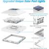 imageVOLISUN 4x4 Solar Post Cap Light 12packSolar Fence  Cap Lights Outdoor Waterproof for WoodenVinyl PostBlack Deck Post Cap Light Solar Powered with Warm White for GardenPatioPorchWhite