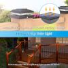 imageVOLISUN 4x4 Solar Post Cap Light 12packSolar Fence  Cap Lights Outdoor Waterproof for WoodenVinyl PostBlack Deck Post Cap Light Solar Powered with Warm White for GardenPatioPorchBlack